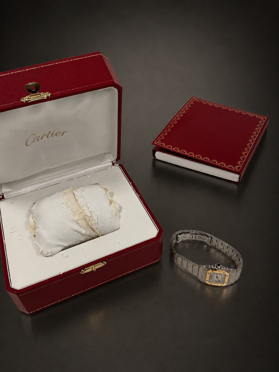 Cartier Santos Edelstahl/18k Gold