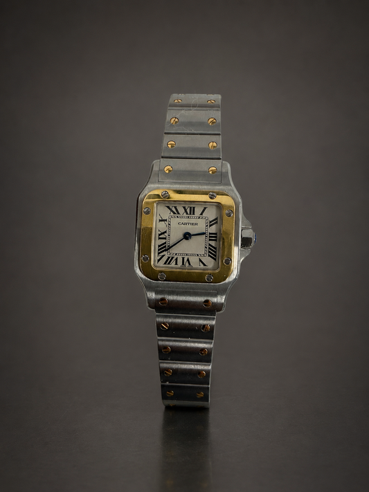 Cartier Santos Edelstahl/18k Gold