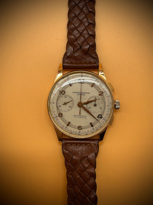 Chronographe Suisse Antimagnetic 18K Gold (38mm)