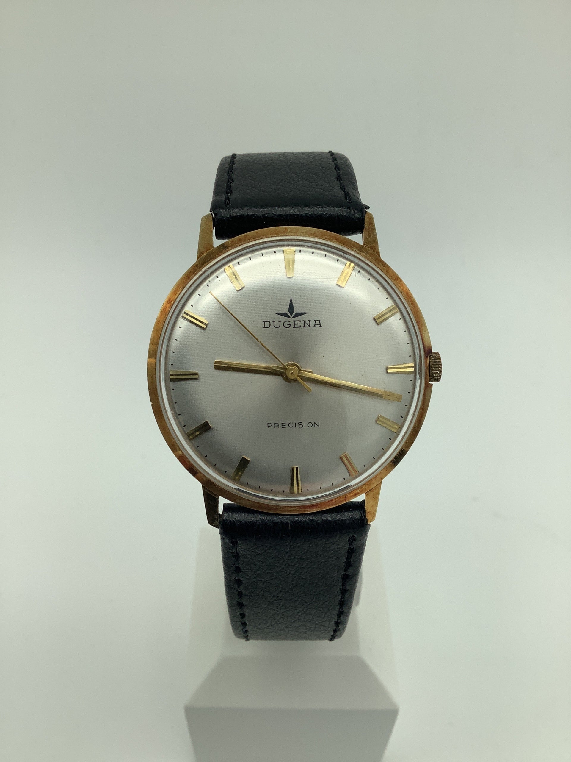 Dugena Precision 21-27 – Klassische HAU Uhr in 585er Gelbgold